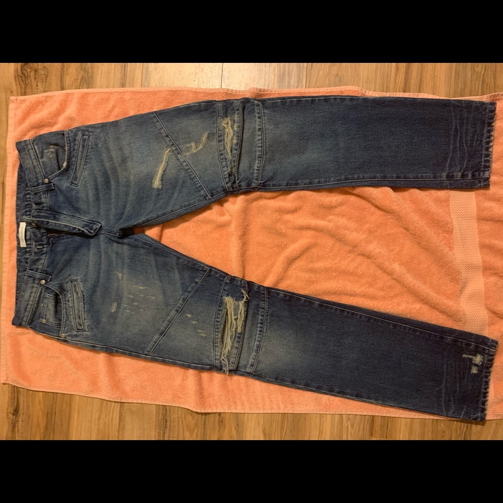 Size 34 Balmain Biker Jeans
